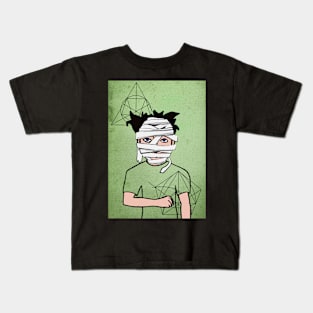 Dive into the World of Michael - A MaleMask NFT with BasicEye Color and Davinci Background Kids T-Shirt